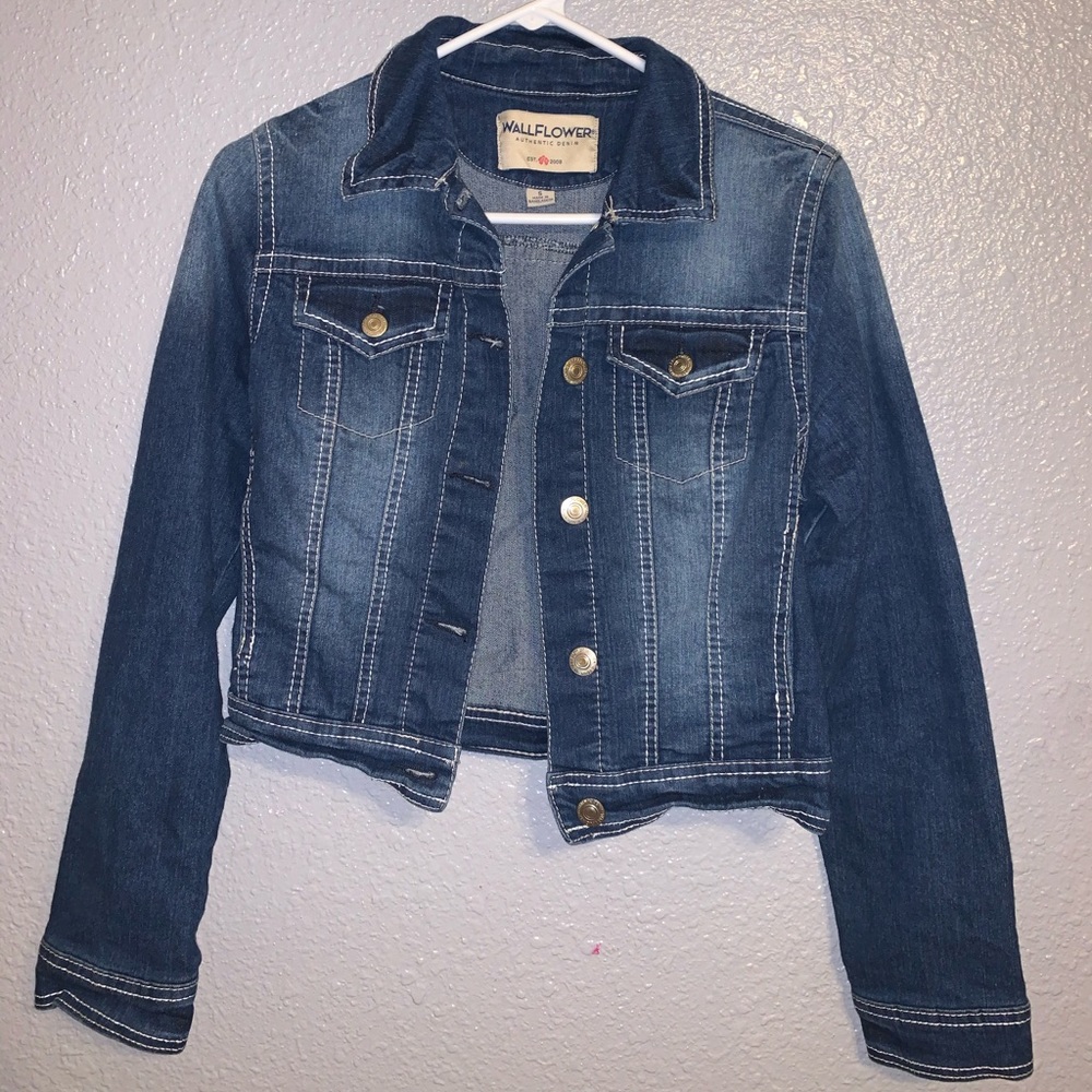 Navy blue jeans jacket